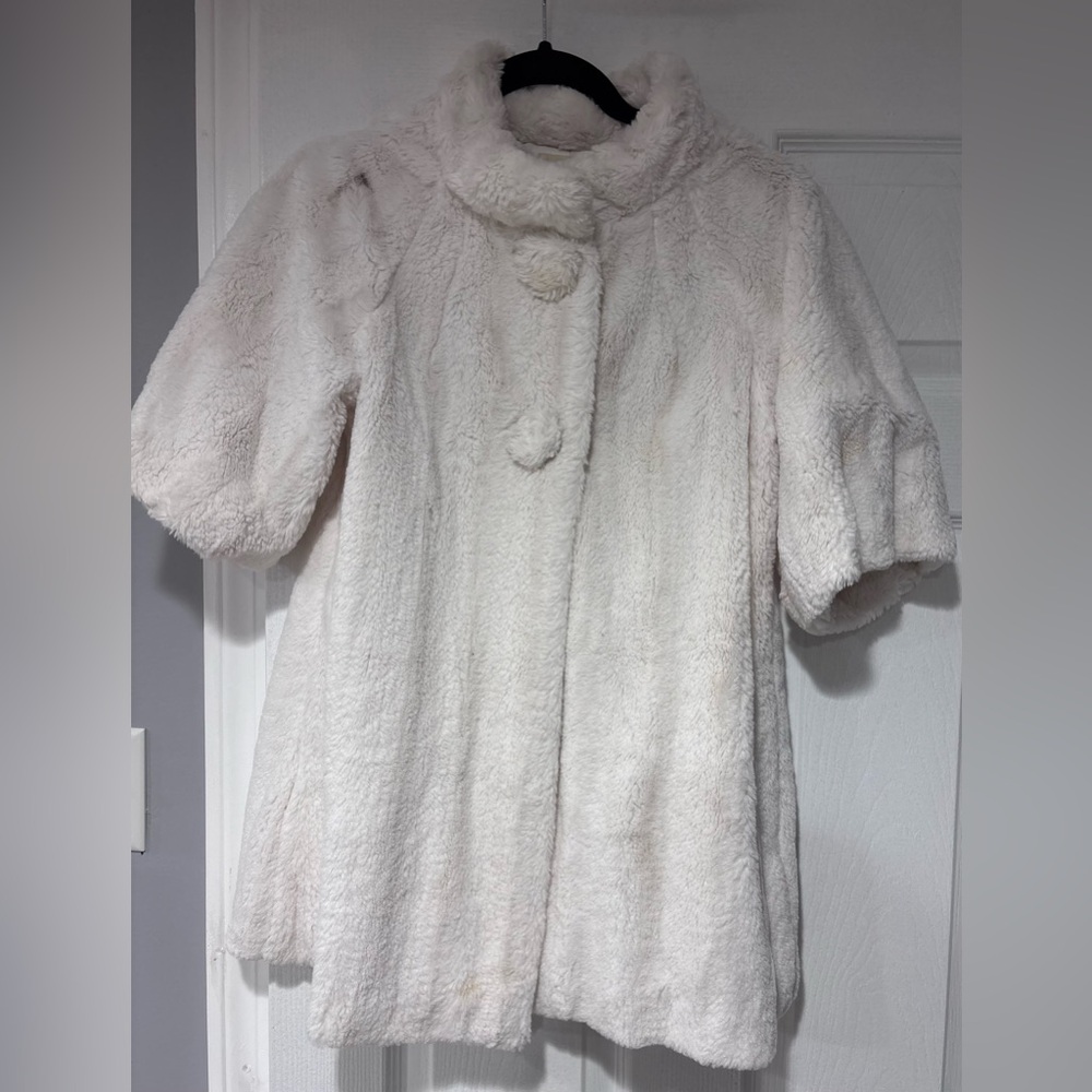 Forever 21 Cream Teddy Jacket